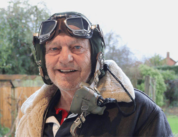 RD Tiger Moths pilot Rob Doughton - 'flying is in my genes'.