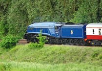 'Sir Nigel Gresley' steams through Wellington ahead of July weekend special