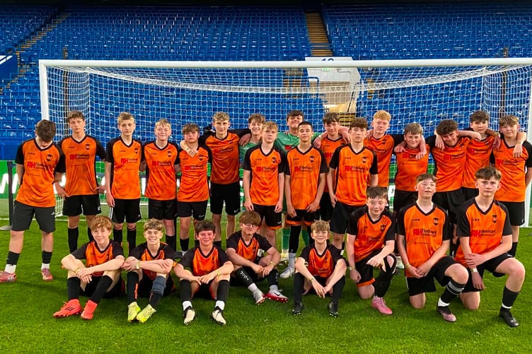 The Under 14s enjoyed the experience of playing at Stamford Bridge