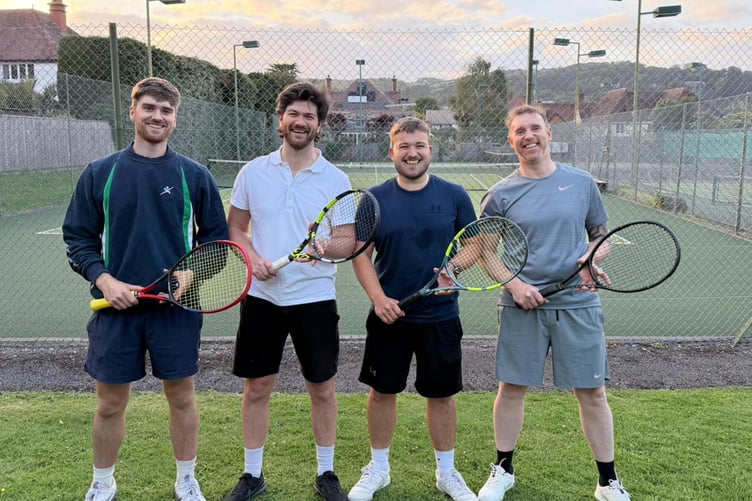 Left to right: Sam Ogilvie, James Cross, Connor Sellick and Kevin Jones.