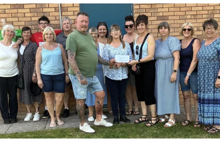 The cheque presentation to Linden House Nursing Home