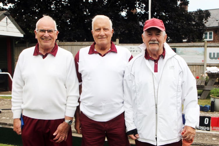From the left, Andrew Baird, Andy Pearce and Alan Every