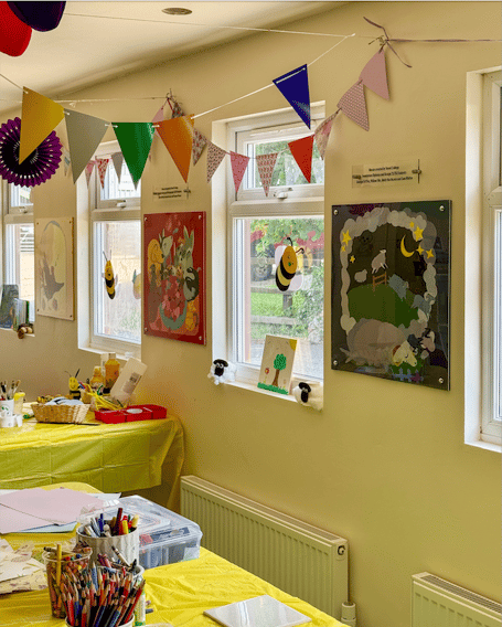 Some of the newly-unveiled student murals in Ferne Animal Sanctuary.