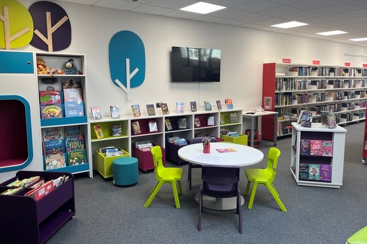 Inside the refurbished Wellington Library.