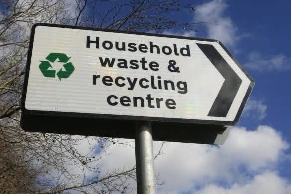 Hampshire recycling centre.