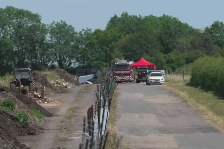 A light aircraft crashed near Dunkeswell Airfield on Friday.