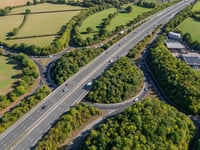 M5 link road resurfacing recognised internationally