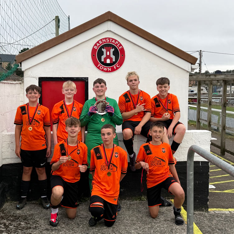 Wellington United Under 13s - plate winners at Barnstaple