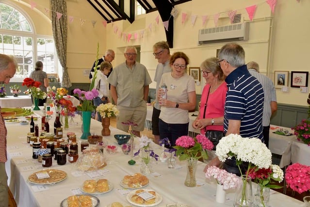 Visitors took time to view entries in the classes ranging from flowers, to cookery and art and crafts.