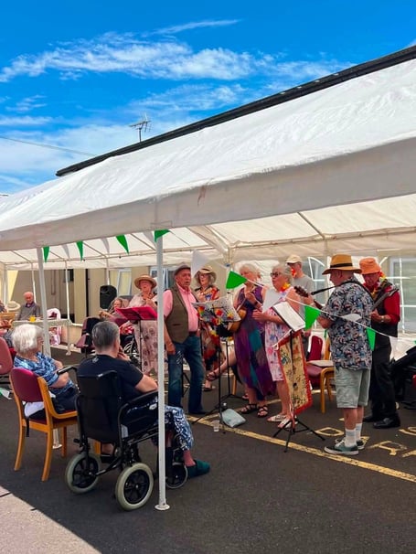 The Northfield Ukulele Strummers provided for live music during the Camelot House and Lodge family fun day.