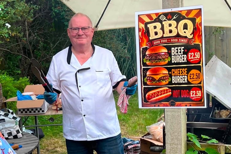 Residents tucked into a barbecue of burgers and sausages cooked by the home's maintenance man.