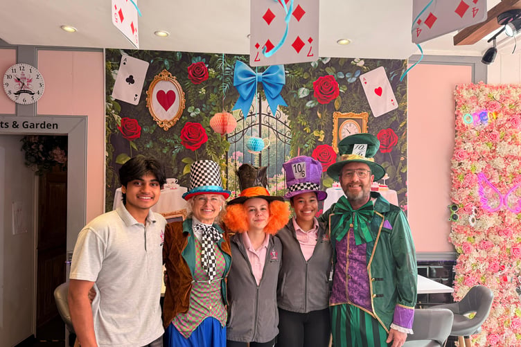 A House of Cake, in Wellington town centre, is running an Alice in Wonderland theme through the summer months.