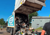 Bin lorry's load dumped at recycling centre after suspected li-ion battery blaze