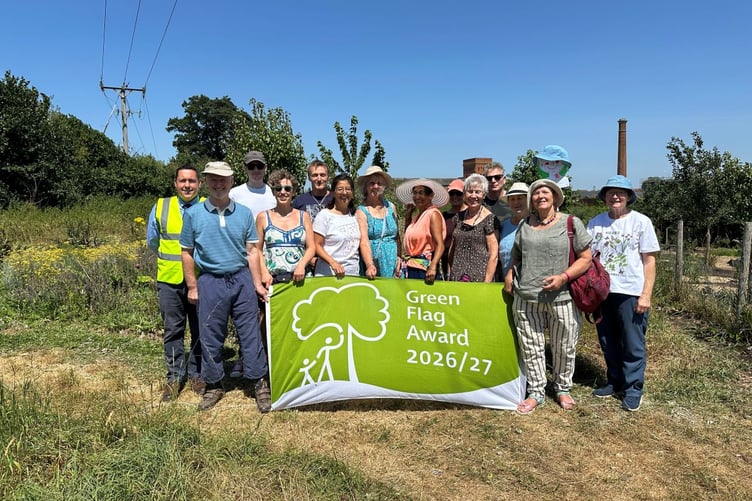 Fox's Field looked after by Transition Town Wellington gained a Green Flag Award 2026/27.