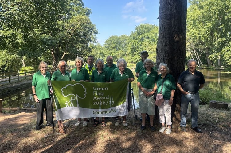 Friends of the Basins were awarded a Community Green Flag Award for their volunteering work.