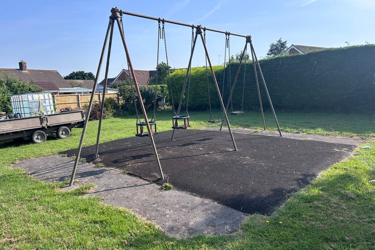 Play equipment at Chestnut Close was looking very sad and uninviting.