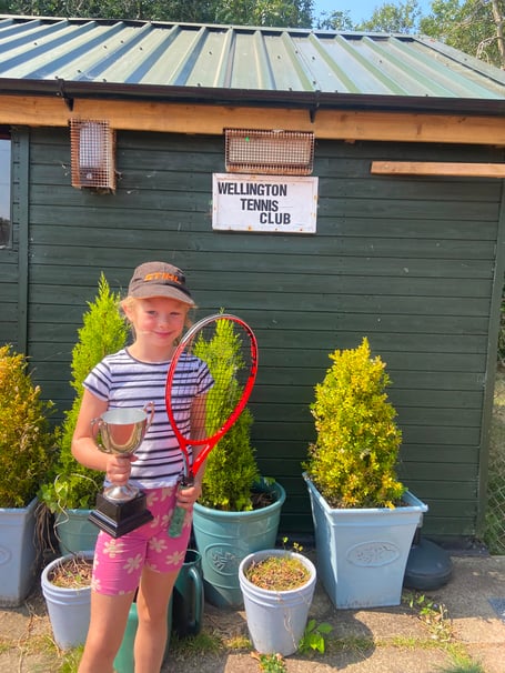 Phoebe with the Graham Jones Cup