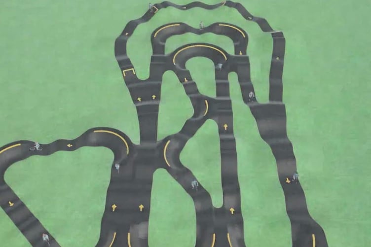 A first look at the design of the new Wellington pumptrack as the contractors start work.