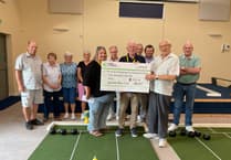 Kingsmead present cheque to Dorset and Somerset Air Ambulance