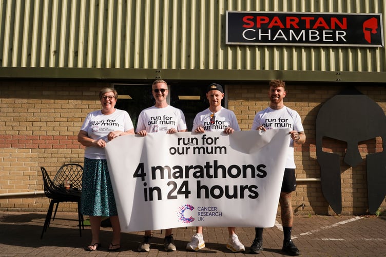 Wellington’s James Webber completes epic marathon challenge by running four marathons in 24 hours for Cancer Research UK.