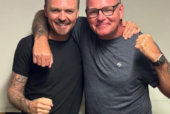 Pairs winners, left to right: brothers Lee and Ricky Baker