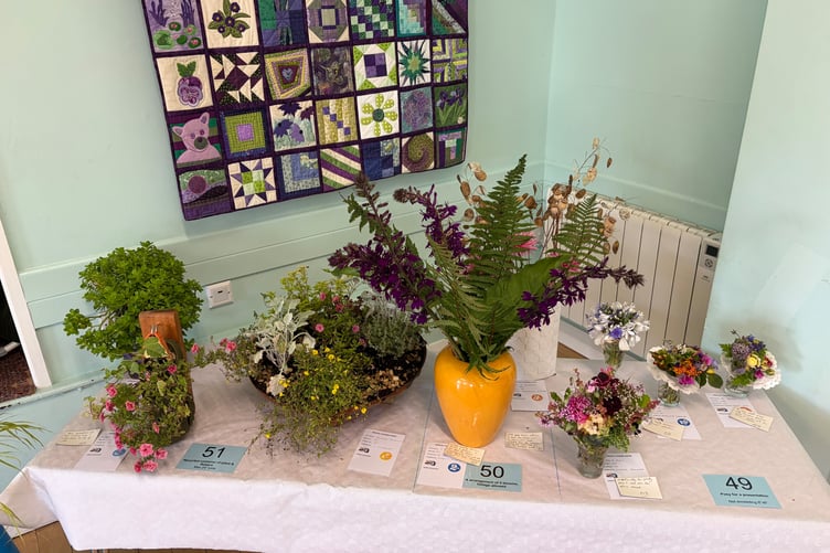 The 22nd Nynehead Village Flower Show didn't disappoint in terms of pretty floral contributions.