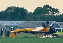 Accident investigators say Tiger Moth which turned over on landing had struck a fence