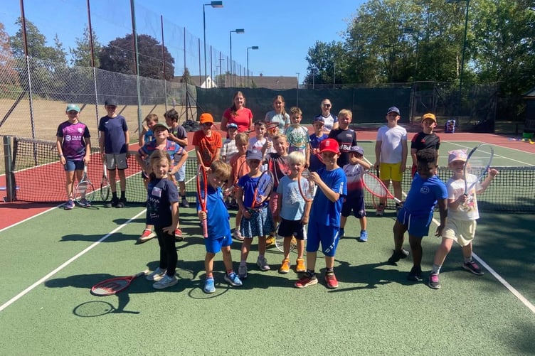 Youngsters at Wellington Tennis Club
