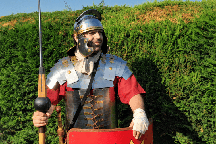 Historical reenactor, Mark Vaughan, will be walking the River Parratt as a Roman soldier for charity.