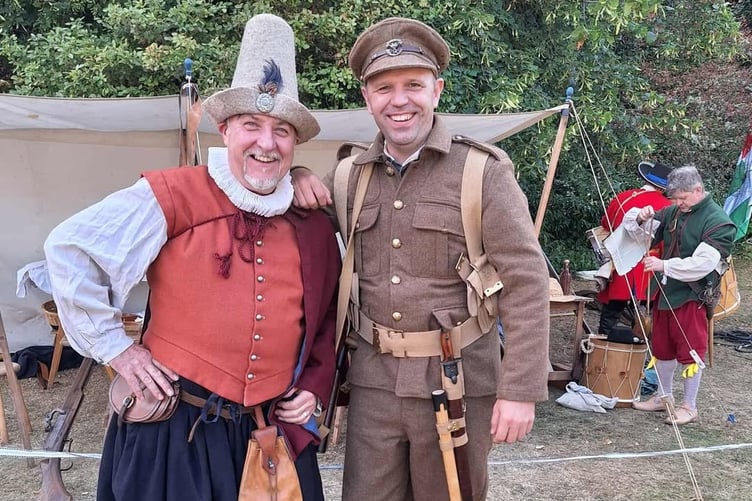The historical reenactor from Wellington brings history to life in school workshops and events.