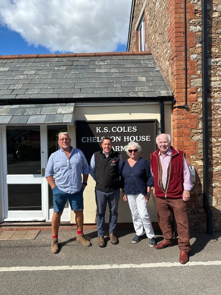 The Coles family have offered the town council the use of their water supply, with Open Spaces manager Darren Hill.