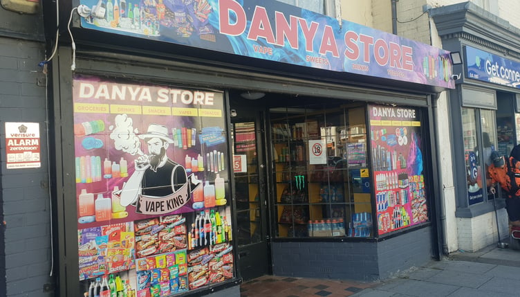 Danya Store, in Wellington High Street, which was closed by a court order in June for selling vapes to children and illegal tobacco products, was open again on Saturday.