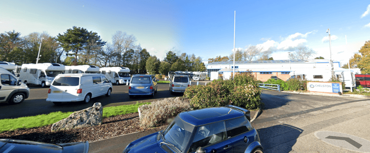 Thieves targeted Chelston Motorhomes at the weekend.