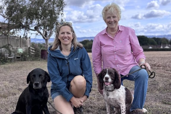 Rumwell Farm Shop partners Sophie and Anne preparing for 10-mile walk for air ambulance.