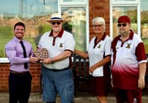 Mixed triples bowls final is keenly contested