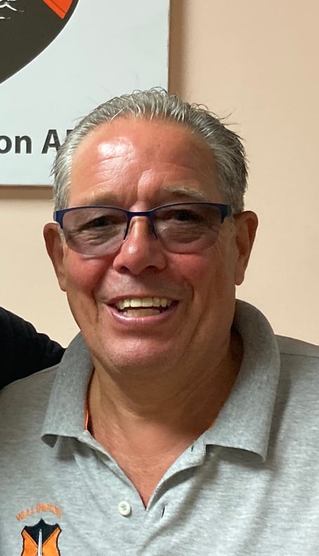 Graham Aspin - overseeing club affairs with Ken Bird