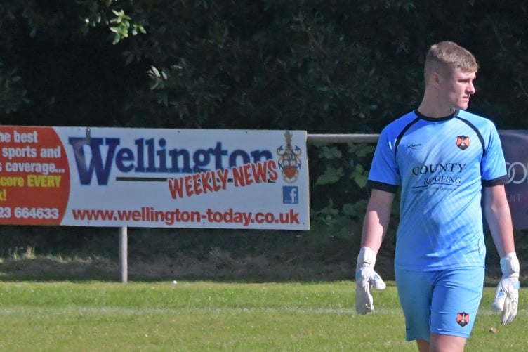 Goalkeeper Charlie Hawkings - on target for Moortown!