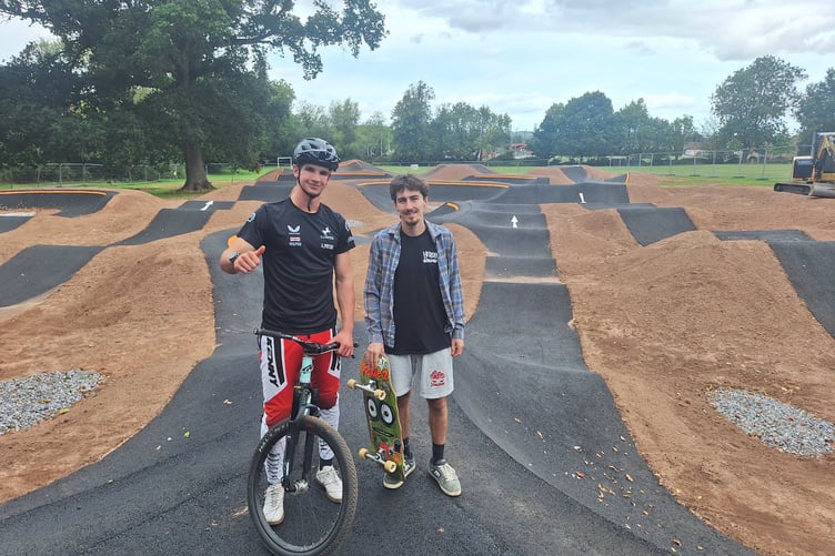 A thumbs up for the pumptrack which has opened ahead of schedule after passing its safety inspection.