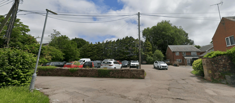 The Beech Grove car park entrance to Wellington Playing Field.
