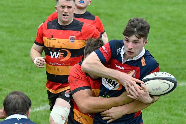 Will Ruell - among the try scorers for Wiveliscombe
