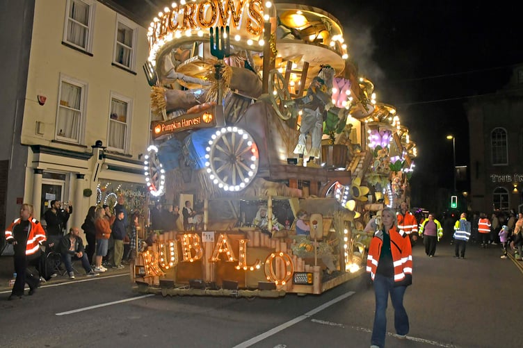 Rubalo Juvenile Carnival Club's spectacular 'Scarecrows' entry in the 2026 Wellington Carnival.PHOTO: Alain Lockyer.