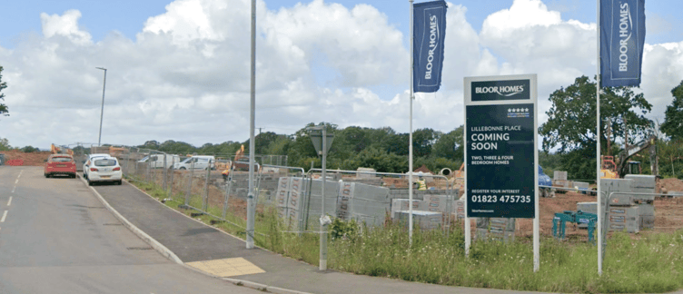 Bloor Homes has now completed an access road to a planned railway station for Wellington.