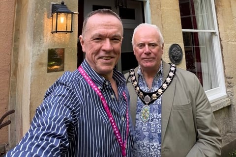 Ben Fox welcomed Mayor Cllr Mark Lithgow to the Tonedale House Open Day event that was a runaway success.