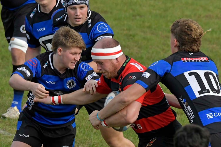 Wellington skipper Ollie Price in action against Dings Crusaders Seconds last weekend