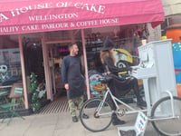 Piano bike girl is in town