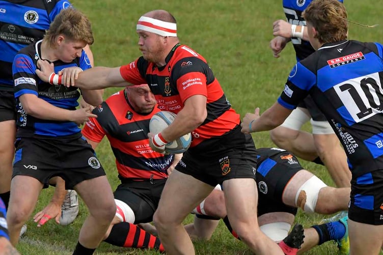 Wellington skipper Ollie Price in action against Dings Crusaders at the beginning of the season.