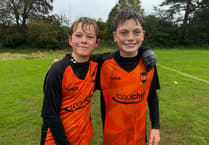 Wellington Wanderers Under 12s overcome wet conditions to beat Minehead
