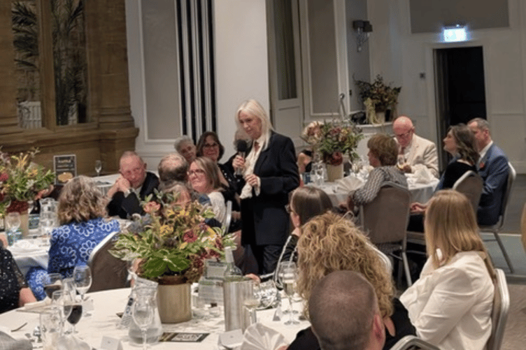 Susan George held a Q&A session during the gala speaking about her acting career and her new book.