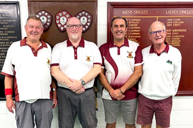 Fun Loving Lads, left to right: Tony Gibson, Bill Warnett, Barry Cutler and Ian Hollingsworth.