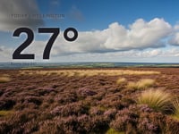 Wellington: partly cloudy day, high of 27°C